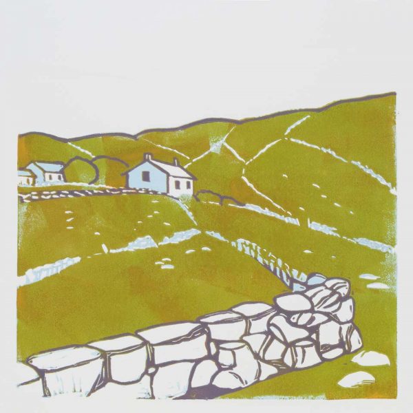 Connemara I -limited edition lino print. Framed £135